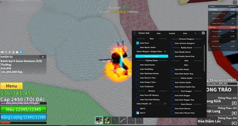 Tải Hack Blox Fruit VNG/QT + Script (Full Trái Ác Quỷ, Auto Farm) Update 29 11 Hack Blox Fruit