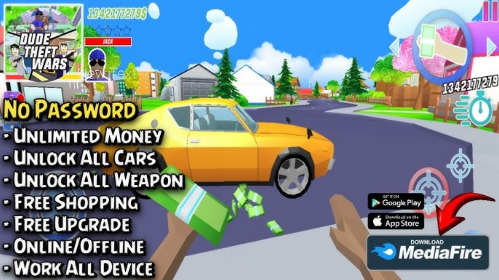 Tải Dude Theft Wars Hack (Vô Hạn Tiền, Full Nhân Vật, Mở Khóa, Menu) v0.9.0.9f6 2 hack dude theft wars