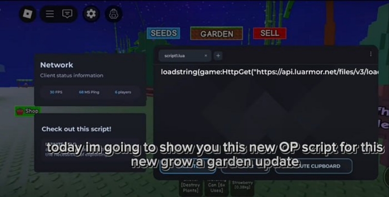 Tải Hack Grow A Garden QT, VNG + Script (Auto Farm, Event, Sell, Plant, Buy, Candy Blossom) 4 Hack Grow A Garden