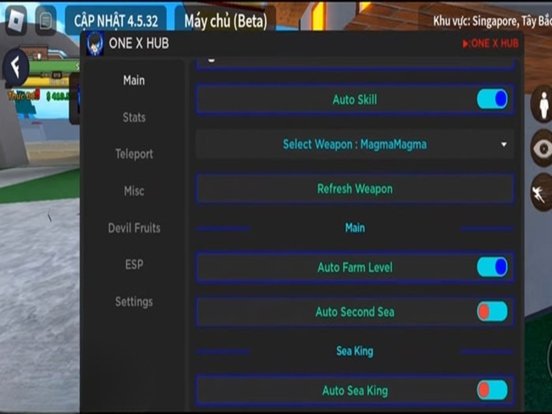 Tải Hack King Legacy APK (Auto Farm, Teleport, Raid) Update 7 6 Hack King Legacy