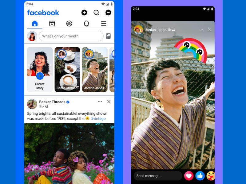 Tải Facebook APK v530.0.0.48.74 Mới Nhất Cho Android 3 Chia sẻ câu chuyện của bạn với tính năng Story trong Facebook APK