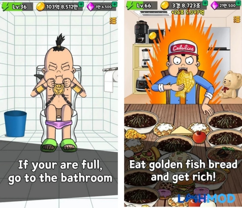 Tải Food Fighter Clicker MOD APK (Menu, Vô hạn tiền, Kim Cương) v10.16.9 3 hack food fighter clicker