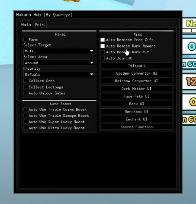 Tải Hack Pet Simulator X APK + Script (Auto Farm, Open Egg, Auto Boosts) Mới Nhất 8 Hack Pet Simulator X