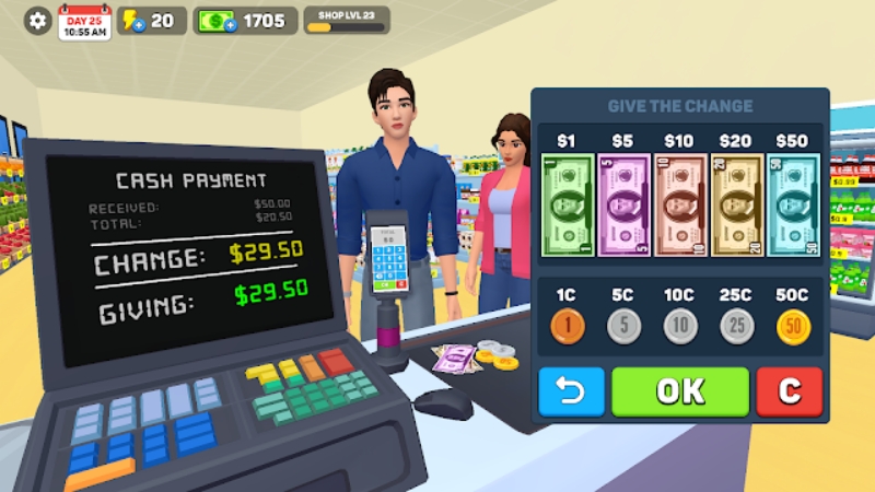 Tải Hack Supermarket Store Simulator (Vô Hạn Tiền, Free Shopping) v1.6.1 APK 2 hack supermarket store simulator