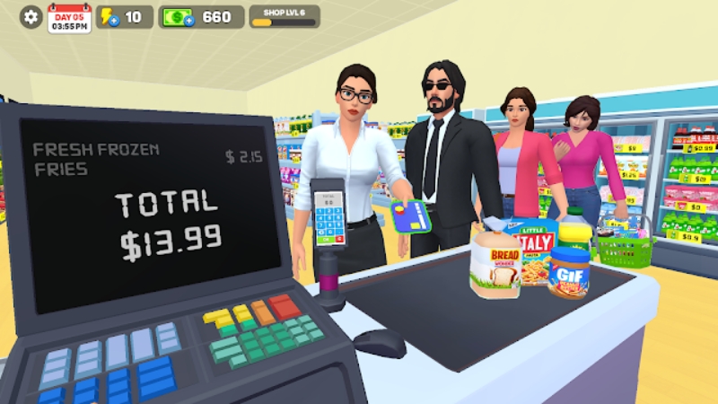 Tải Hack Supermarket Store Simulator (Vô Hạn Tiền, Free Shopping) v1.6.1 APK 1 hack supermarket store simulator