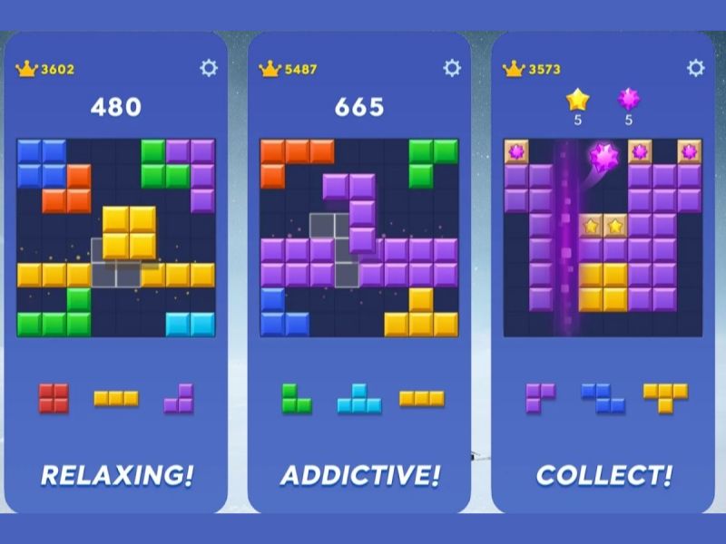 Tải Hack Block Blast Mod APK (Vô Hạn Điểm, Menu) v8.9.5 2 Sự kết hợp giữa Xếp hình khối và Xếp hình ô vuông trong Block Blast