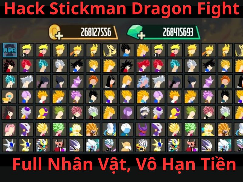 Tải Stickman Dragon Fight Hack (Full Nhân Vật, Tiền, Kim Cương) v3.2.1 3 Những Tính Năng Nổi Bật Của Phiên Bản Stickman Dragon Fight Hack
