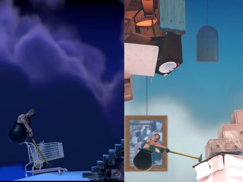 Tải Getting Over It APK v1.9.12 Mới Nhất Cho Android 3 Hàng loạt chướng ngại khó nhằn trong Getting Over It APK