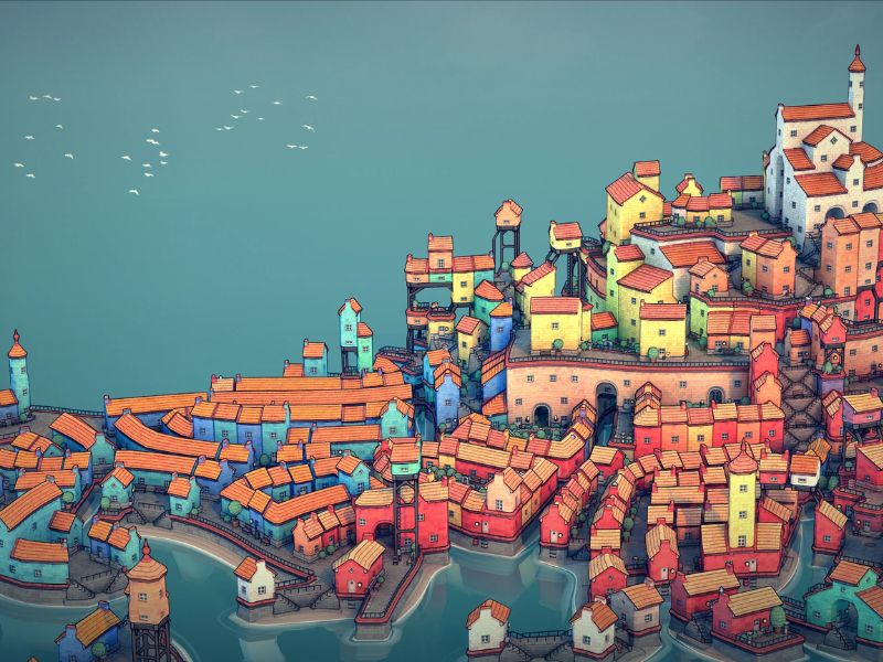 Tải Townscaper APK v1.20.62 Miễn Phí Cho Android 2 Xây Dựng Thị Trấn Cổ Theo Sáng Tạo Của Bạn Trong Townscaper