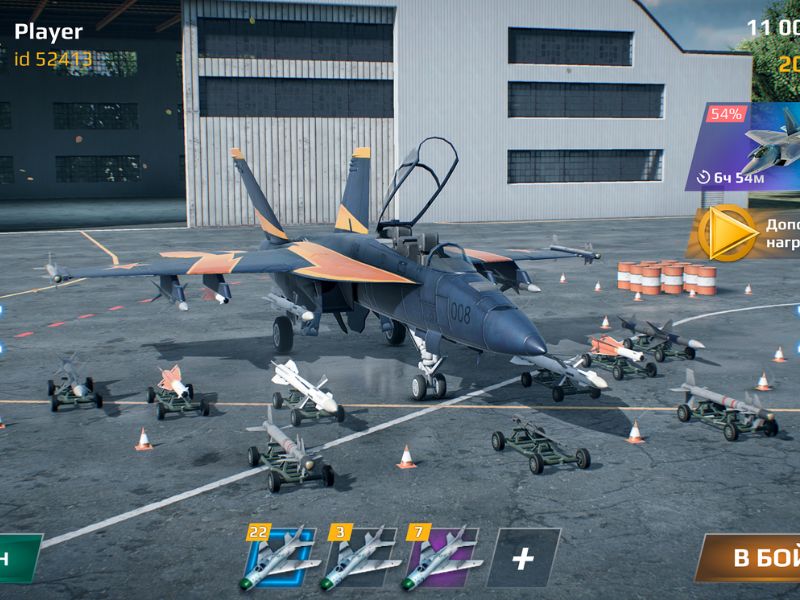 Tải Hack Sky Combat (Menu, Vô Hạn Tên Lửa) v8.0 2 Nâng Cấp Máy Bay và Vũ Khí Trong Sky Combat