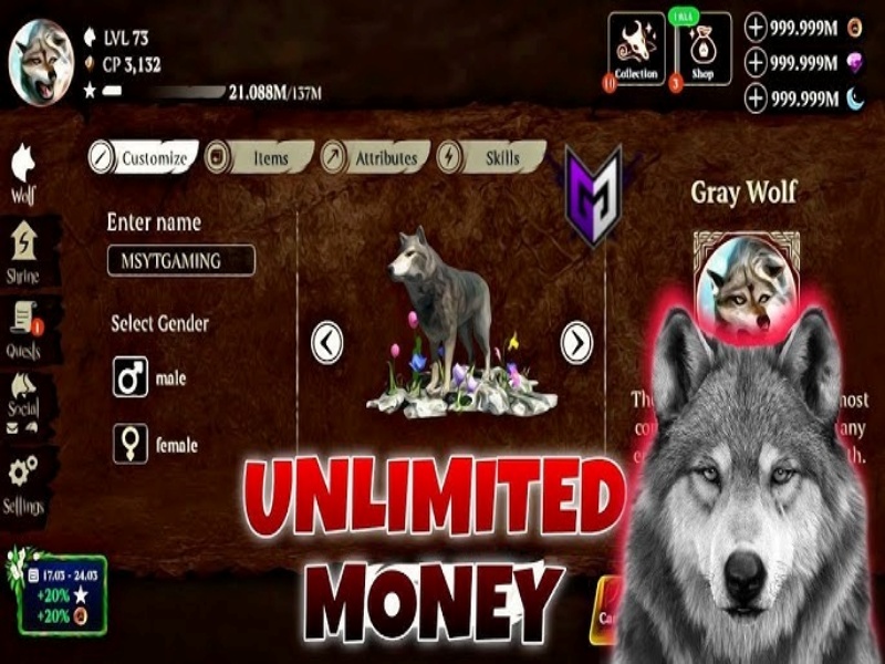 Tải Hack The Wolf (Mod Menu,Vô Hạn Tiền) v4.3.0 4 Các Tính Năng Nổi Bật Trong Bản Hack The Wolf