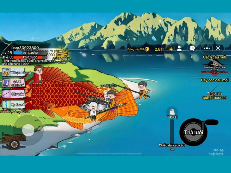 Tải Hack Câu Cá Vạn Cân Mod APK (Vô Hạn Tiền, Thể Lực, Menu) v1.64.0 2 Lối chơi dễ tiếp cận, phù hợp với mọi đối tượng trong Cá Vạn Cân