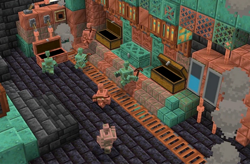 Tải Minecraft 1.21.121 APK Tiếng Việt Mới Nhất Cho Android 4 Hệ Thống Rương Đồng Và Phân Loại Vật Phẩm