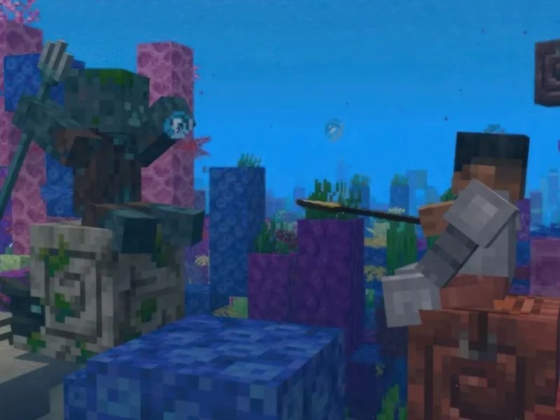Tải Minecraft 1.21.130 APK Tiếng Việt Mới Nhất Cho Android 2 Hệ thống thú cưỡi đại dương: Nautilus và Zombie Nautilus