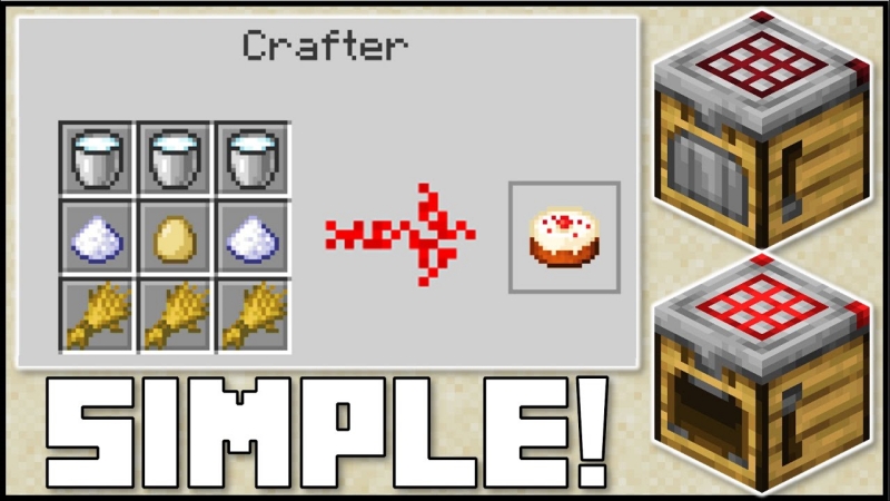Tải Minecraft 1.21.133 APK Tiếng Việt Miễn Phí Cho Android 3 Cơ Chế Chế Tạo Tự Động Với Crafter