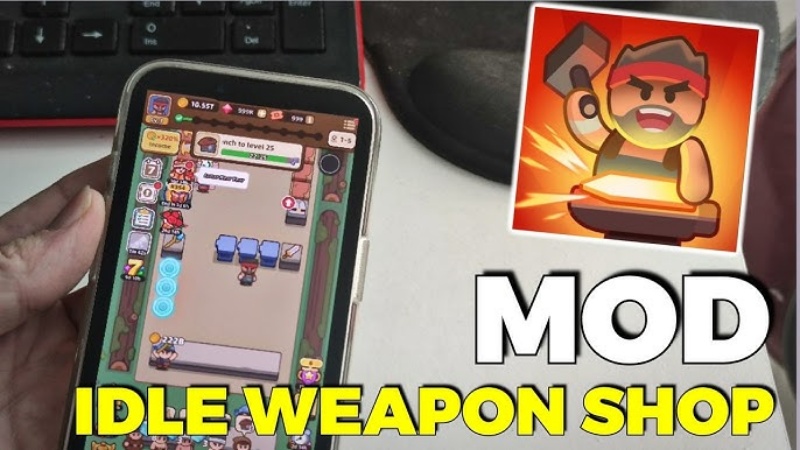 Tải Idle Weapon Shop MOD APK (Mod Menu, Tốc Độ, No Ads) v1.9.8 5 idle-weapon-shop-mod-apk-07