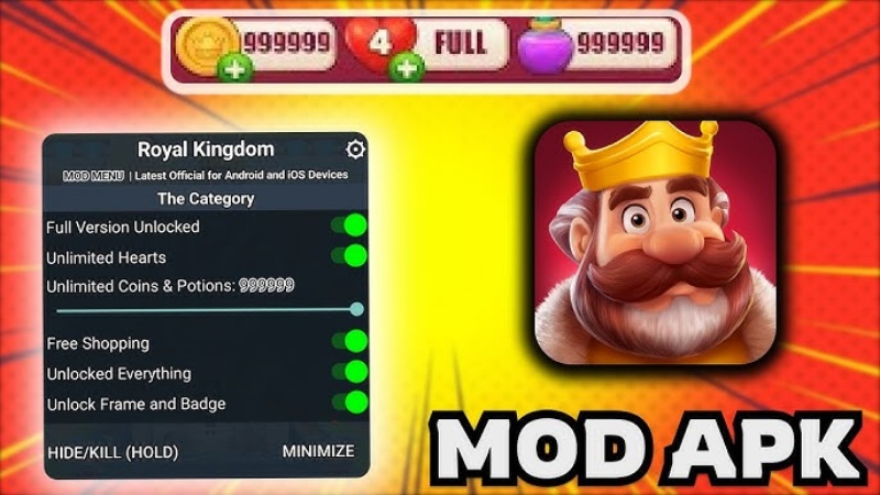 Tải Royal Kingdom MOD APK (Vô Hạn Trái Tim, Auto Clear) v27171 5 royal-kingdom-mod-apk-04