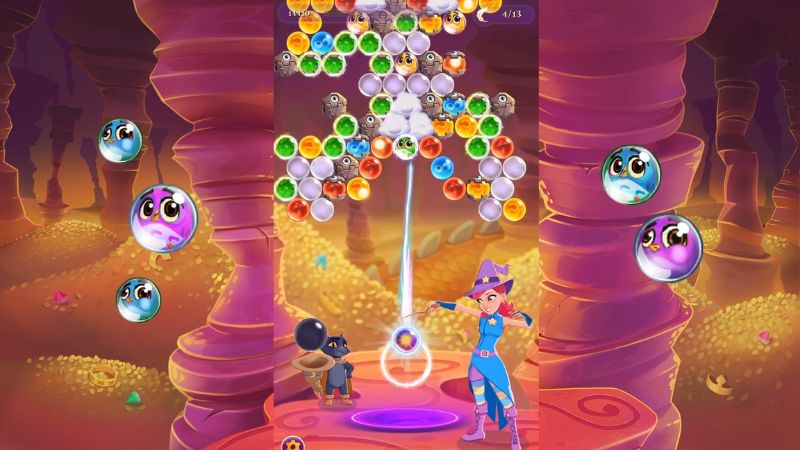 Tải Bubble Witch 3 Saga MOD APK (Vô Hạn Mạng) v10.13.2.0 2 Bắn Bong Bóng Màu Để Vượt Qua Các Màn Giải Đố Trong Bubble Witch 3 Saga MOD APK