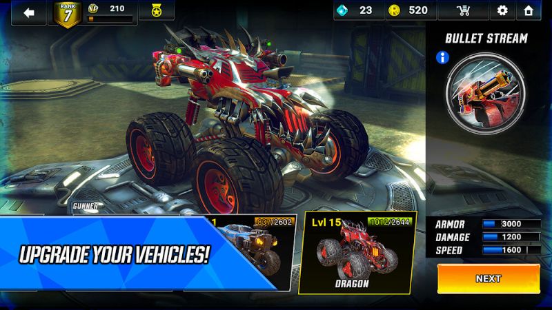 Tải RACE: Rocket Arena Car Extreme MOD APK (Vô Hạn Tiền) v1.4.22 3 Nâng Cấp Siêu Xe Với Vũ Khí Và Nitro Mạnh Mẽ Trong RACE Rocket Arena Car Extreme MOD APK