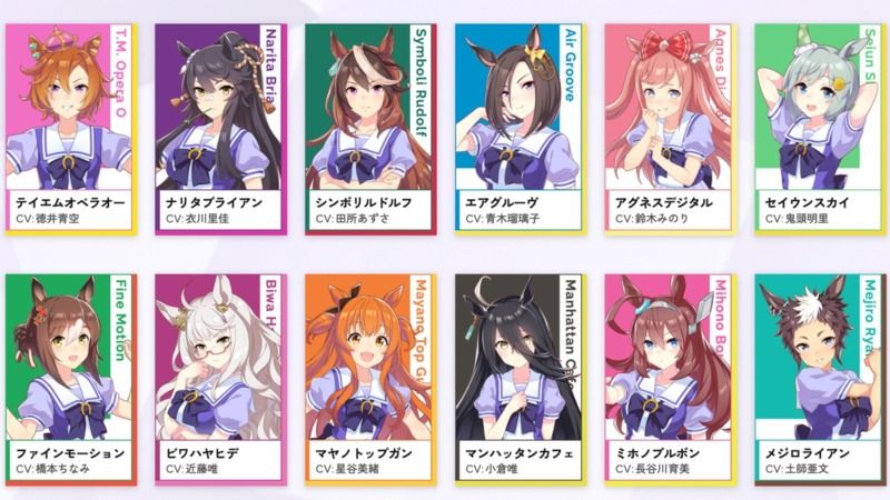 Tải Uma Musume Pretty Derby APK v2.26.2 Miễn Phí Cho Android 3 Dàn Nhân Vật Xinh Đẹp Đa Dạng Trong Uma Musume Pretty Derby APK