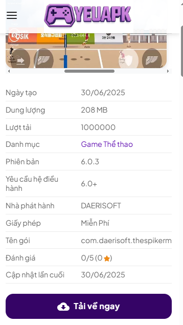Tải The Spike - Volleyball Story MOD APK (Full Cầu Thủ SSS, Vô Hạn Tiền) v6.4.439 3 Hướng Dẫn Tải Và Cài Đặt The Spike Mod