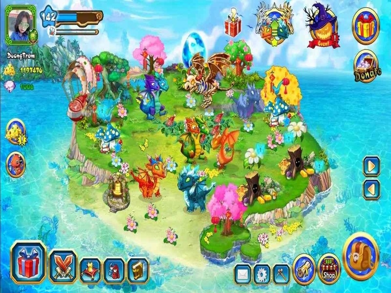 Tải Dragon City MOD APK (Vô Hạn Tiền/Gems/One Hit) v25.15.2 2 Gameplay Xây Dựng Đảo Rồng Hấp Dẫn