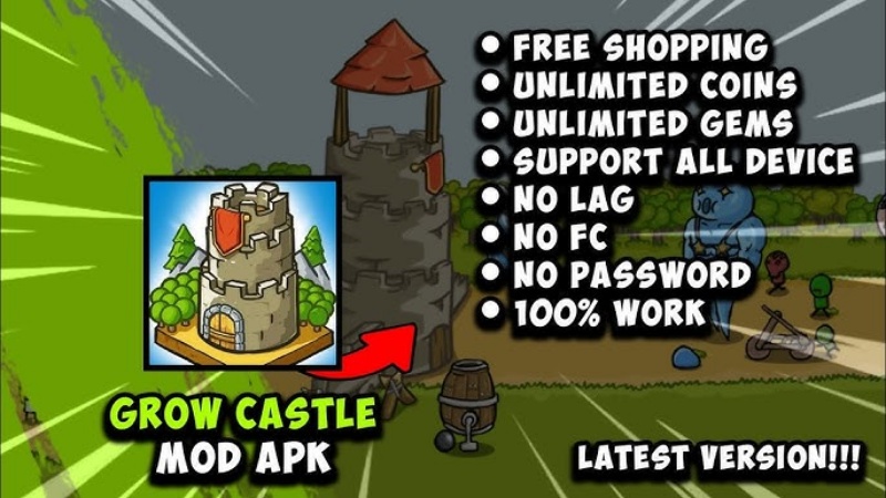 Tải Grow Castle MOD APK (Menu, Vô Hạn Tiền, Kim Cương) v1.50.13 2 Grow Castle MOD APK