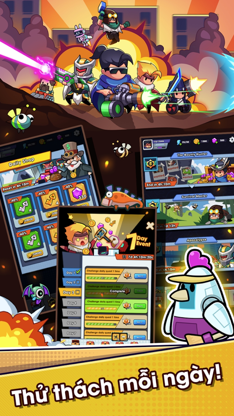 Tải Hero Survival IO MOD APK (Vô Hạn Tiền, Menu, Bất Tử) v1.7.8 6 Hero Survival IO MOD APK