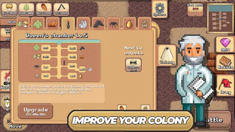 Tải Pocket Ants MOD APK (Menu, PvP, Bất Tử, Tốc Độ) v0.1056 3 Pocket Ants MOD APK