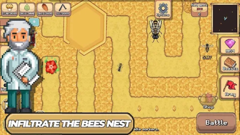 Tải Pocket Ants MOD APK (Menu, PvP, Bất Tử, Tốc Độ) v0.1056 2 Pocket Ants MOD APK