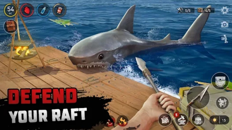 Tải Raft Survival: Ocean Nomad MOD APK (Vô Hạn Tiền, Free Shopping) v2.7.1 5 raft survival mod apk