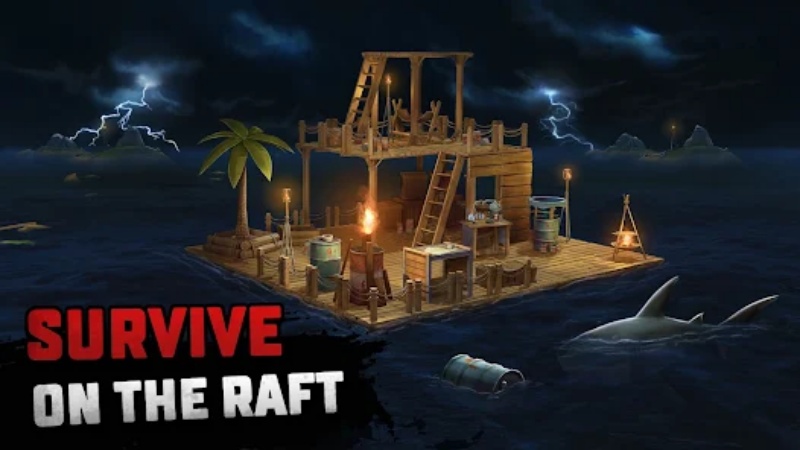 Tải Raft Survival: Ocean Nomad MOD APK (Vô Hạn Tiền, Free Shopping) v2.7.1 3 raft survival mod apk