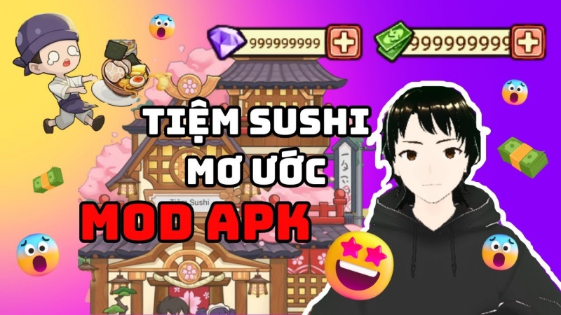 Tải Tiệm Sushi Mơ Ước MOD APK (Vô Hạn Tiền, Kim Cương) v4.12.2 7 Tiệm Sushi Mơ Ước MOD