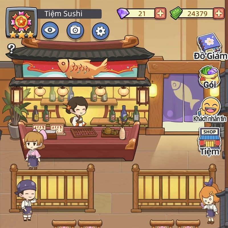 Tải Tiệm Sushi Mơ Ước MOD APK (Vô Hạn Tiền, Kim Cương) v4.12.2 6 Tiệm Sushi Mơ Ước MOD