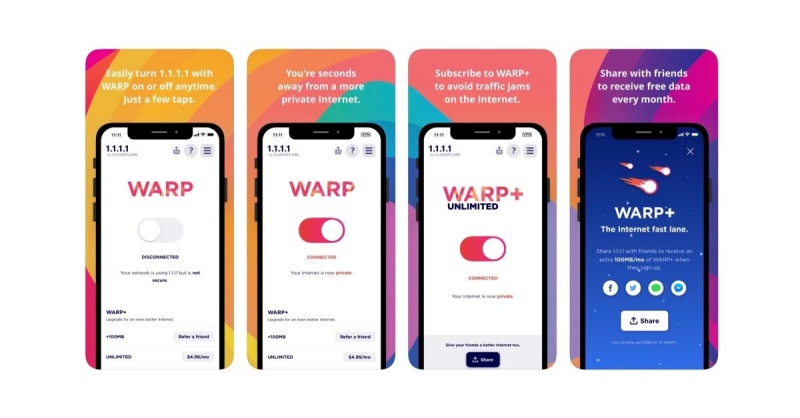 Tải 1.1.1.1 MOD APK (WARP+, Premium) v6.38.5 2 1111 MOD