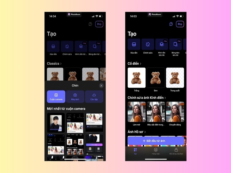 Tải PhotoRoom MOD APK (Mở Khóa Pro) v2025.37.06 3 Giao diện người dùng thân thiện