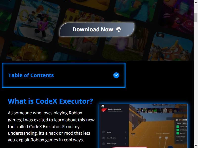 Tải Codex Roblox Executor APK (Android/ iOS/ Windows) v2.702 Miễn Phí 1 Codex Roblox