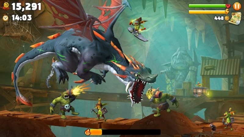 Tải Hungry Dragon MOD APK (Vô Hạn Tiền, Kim Cương, One Hit) v5.5 3 Hack Hungry Dragon