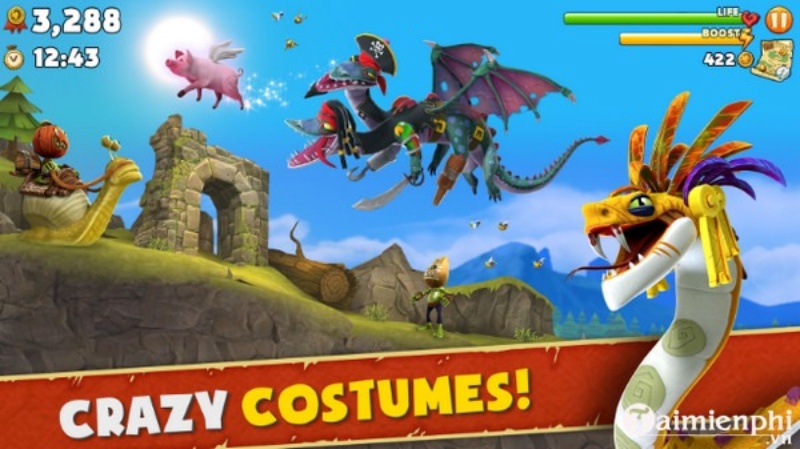 Tải Hungry Dragon MOD APK (Vô Hạn Tiền, Kim Cương, One Hit) v5.5 5 Hack Hungry Dragon