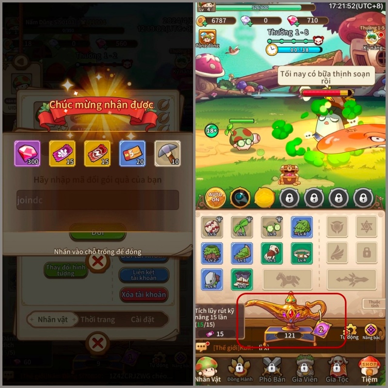 Tải Nấm Lùn Tiến Lên MOD APK (Vô Hạn Tiền, Menu, Bất Tử, Sát Thương) v2.0.42 3 Hack Nấm Lùn Tiến Lên