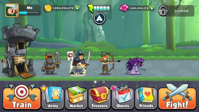 Tải Tower Conquest MOD APK (Vô Hạn Kim Cương, Tiền, Rương Free) v23.0.45 2 hack tower conquest