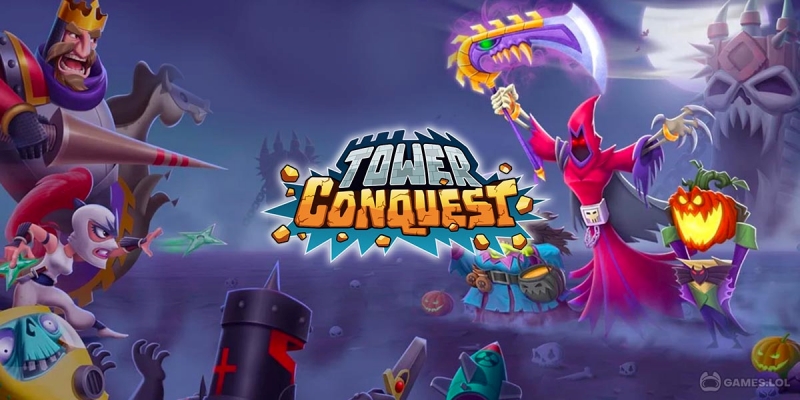 Tải Tower Conquest MOD APK (Vô Hạn Kim Cương, Tiền, Rương Free) v23.0.45 1 hack tower conquest