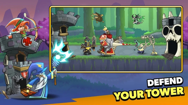 Tải Tower Conquest MOD APK (Vô Hạn Kim Cương, Tiền, Rương Free) v23.0.45 3 hack tower conquest