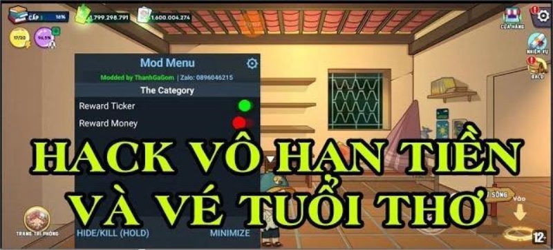 Tải Trở Về Tuổi Thơ MOD APK (Vô Hạn Tiền, Vé, MOD Menu) v1.15.0 2 Hack Trở Về Tuổi Thơ