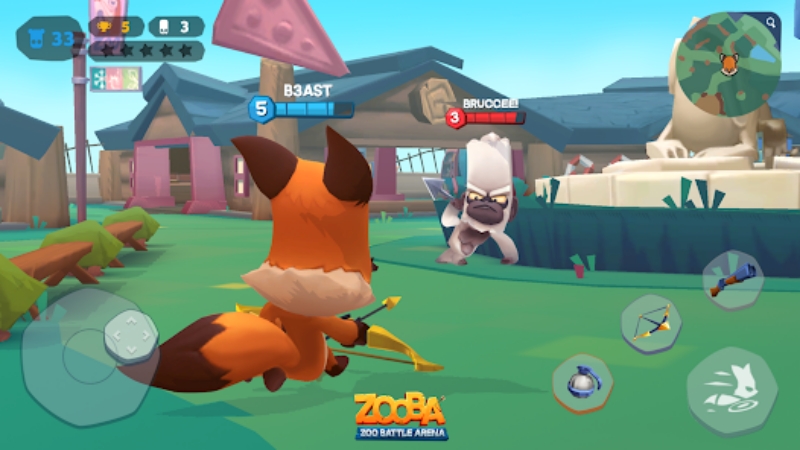 Tải Zooba MOD APK (Vô Hạn Tiền, Kim Cương, Full Nhân Vật) v5.39.1 4 hack zooba