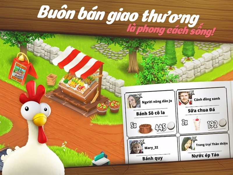 Tải Hack Hay Day APK (Full Tiền, Kim Cương, Hạt Giống) v1.68.197 3 Kinh doanh và giao thương nông sản