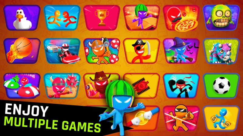 Tải Stickman Party MOD APK (Vô Hạn Tiền) v2.4.9.1 Miễn Phí 4 stickman party hack