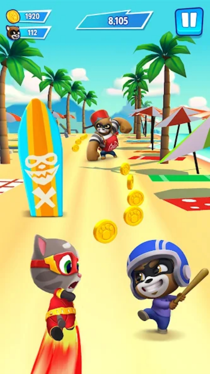 Tải Talking Tom Hero Dash MOD APK (Vô Hạn Tiền, Kim Cương) v25.4.1.9968 7 hack talking tom hero dash