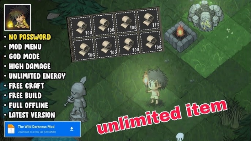 Tải The Wild Darkness MOD APK v1.3.58 (Vô Hạn Tiền, Menu, Bất Tử) 7 the wild darkness mod